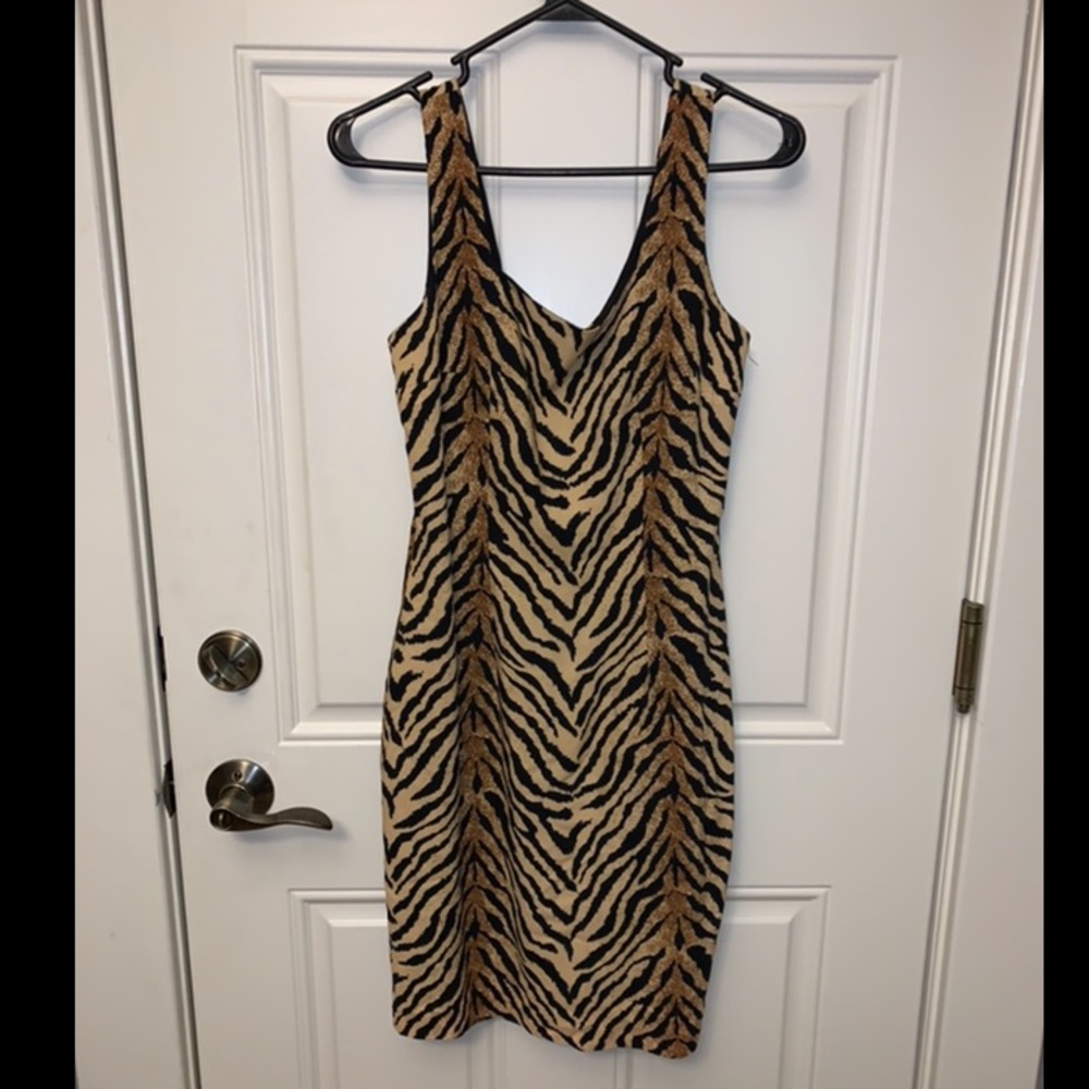 Tiger Print Short Dress